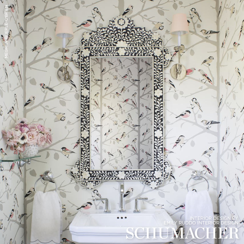 SCHUMACHER WALLCOVERING MODERN NATURE A-TWITTER BLUSH - 5005032