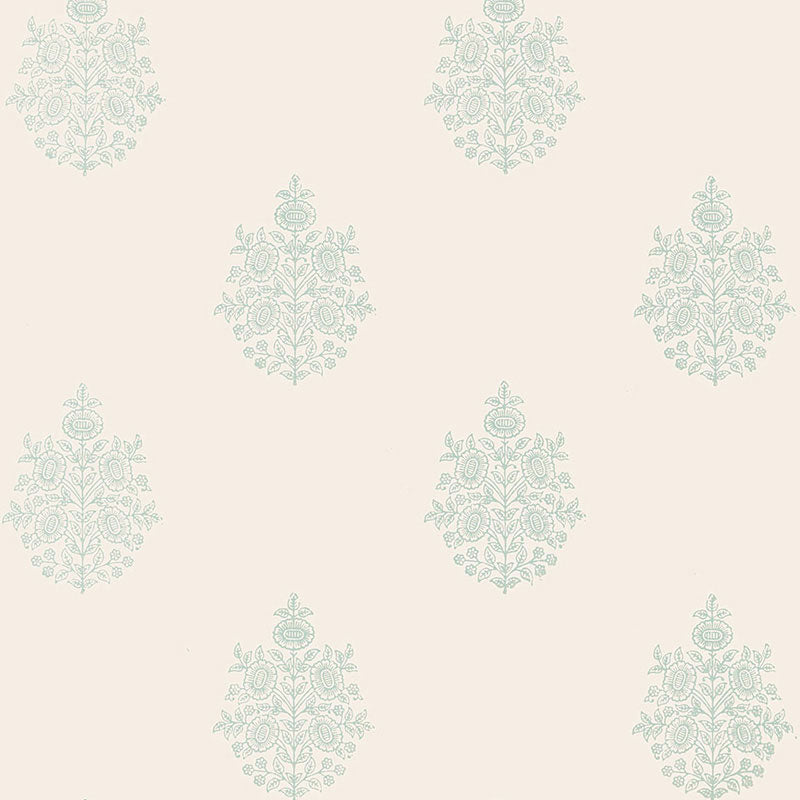 SCHUMACHER JAIPUR ASARA FLOWER WATER BLUE - 5005322