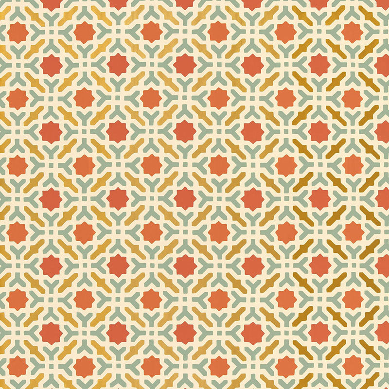 SCHUMACHER BYZANTIUM SERALLO MOSAIC PERSIMMON - 5005972