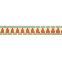 SCHUMACHER BYZANTIUM CADIZ MOSAIC BORDER Persimmon - 5006032