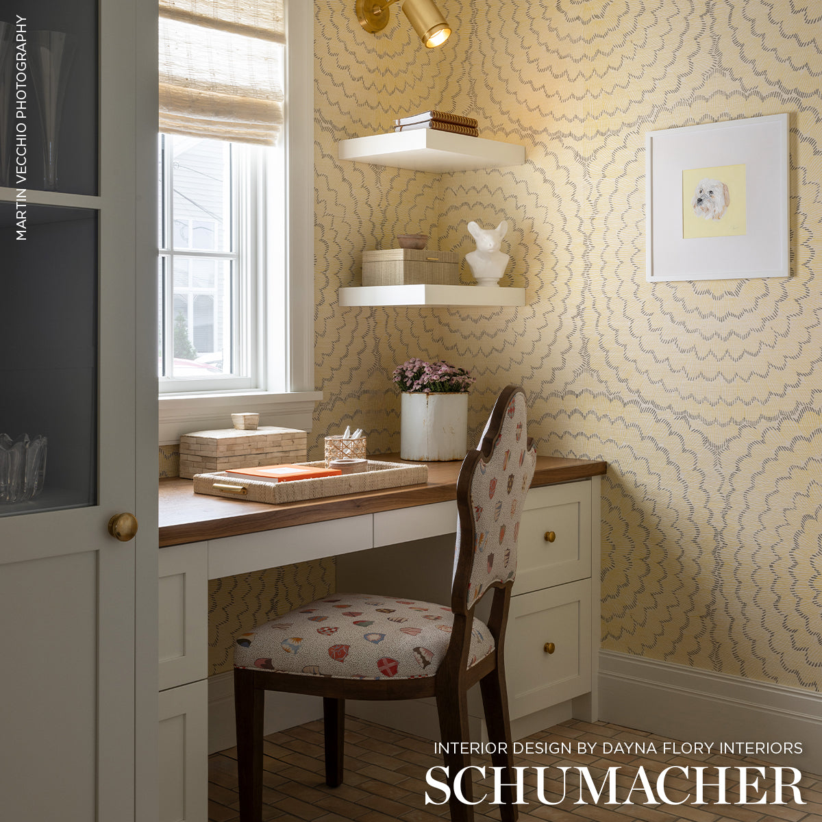 SCHUMACHER CELERIE KEMBLE FEATHER BLOOM SISAL SUN , FOG - 5006077