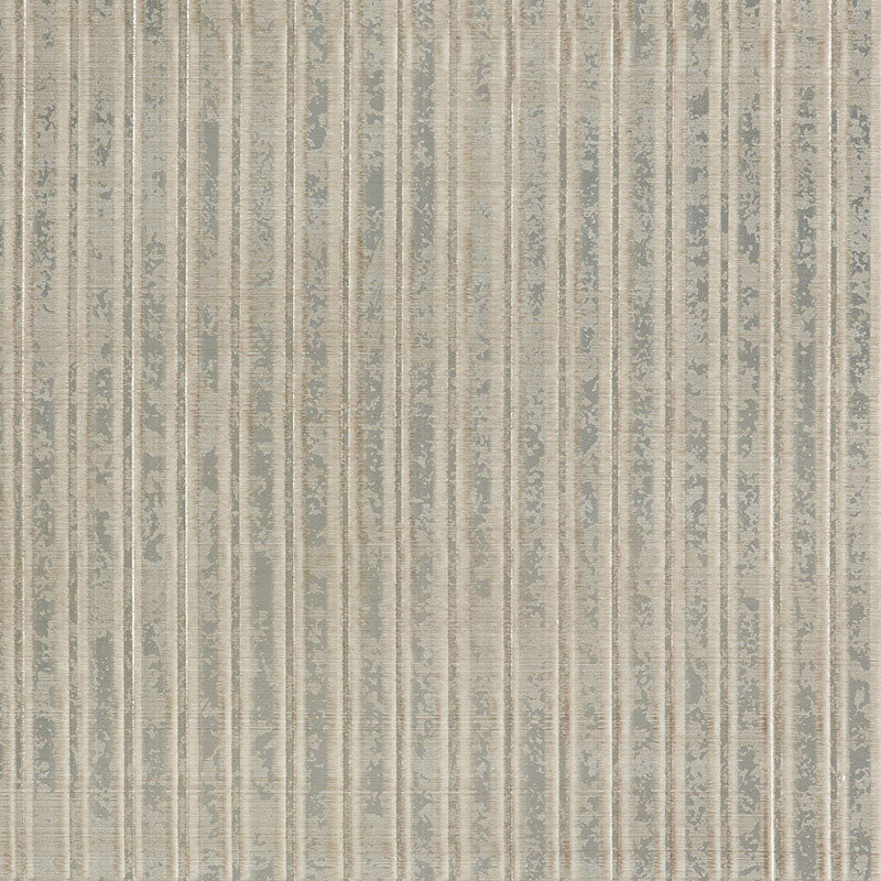 SCHUMACHER FABULOUS FAUX GALVANIZED RIB SILVER LEAF - 5007360