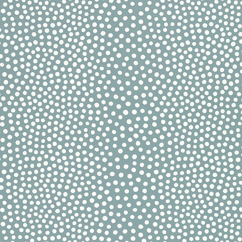 SCHUMACHER DRAWN FROM NATURE RAINDOTS SLATE BLUE - 5007502