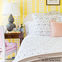 SCHUMACHER CELERIE KEMBLE WICKER STRIPE Licorice - 5007724