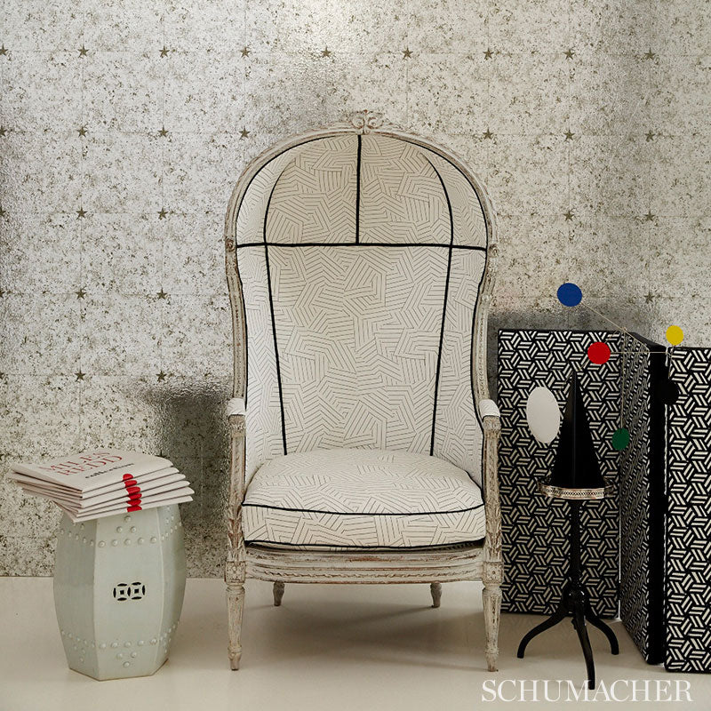 SCHUMACHER MILES REDD GLASS PANELING SILVER - 5007760