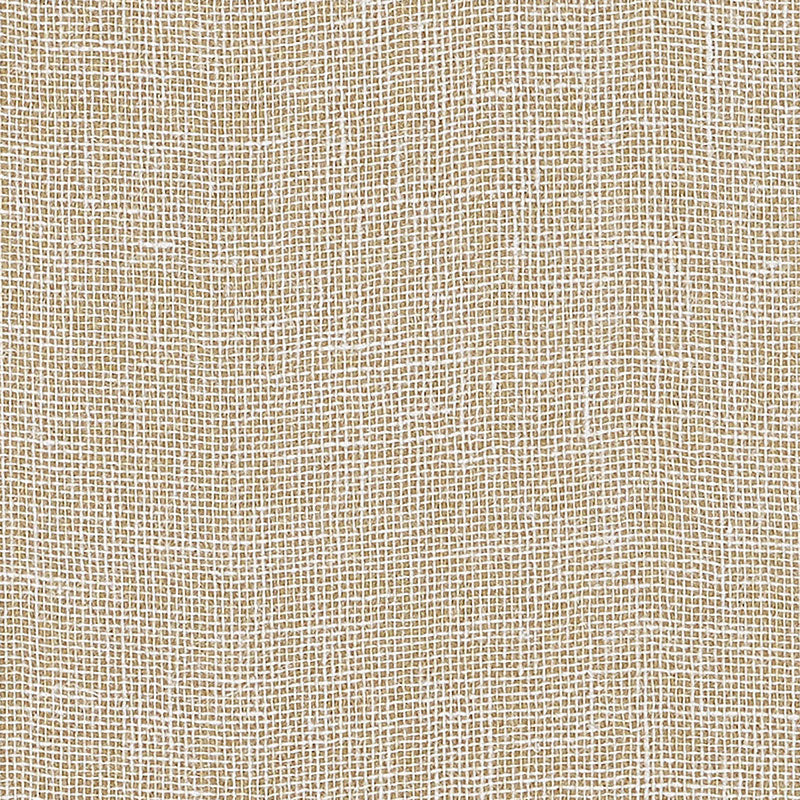 Beige linen fabric with a natural, fine woven texture and visible fibers, with subtle gilt detailing.