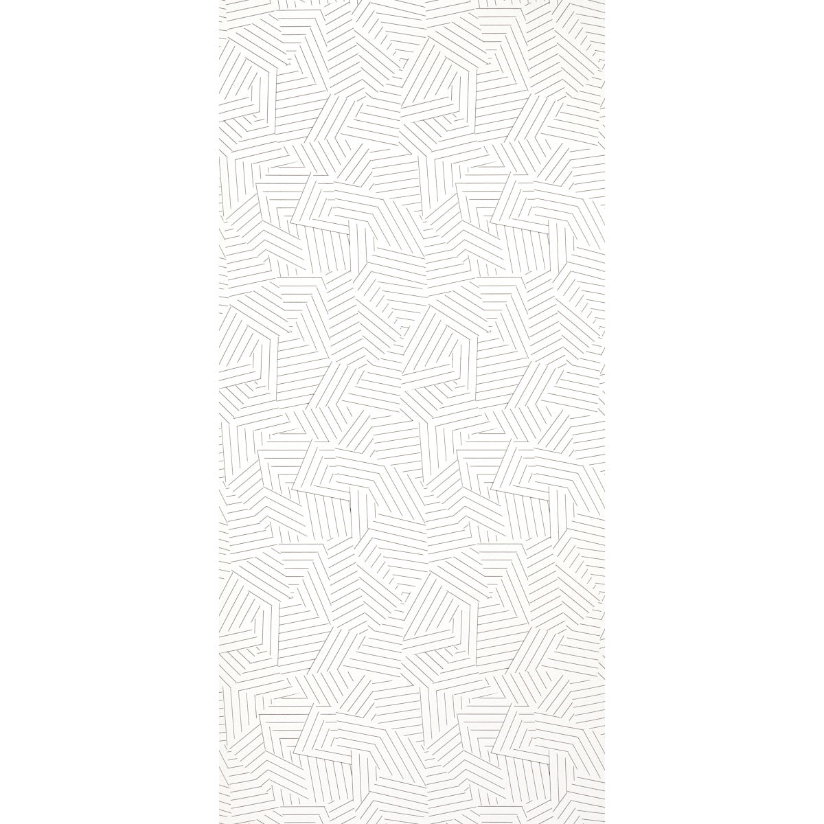 SCHUMACHER WALLCOVERING NEW WAVE: BLACK & WHITE DECONSTRUCTED STRIPE BLACK - 5007973