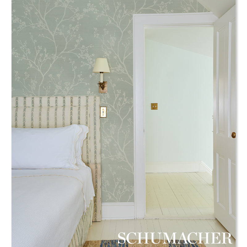 SCHUMACHER WALLCOVERING SHANGRI-LA TWIGGY SISAL SKY - 5008292