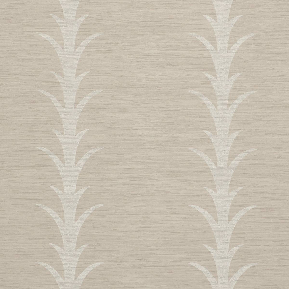 SCHUMACHER WALLCOVERING SILVER LINING PERFORMANCE WALLCOVERINGS ACANTHUS STRIPE VINYL TAUPE - 5008591