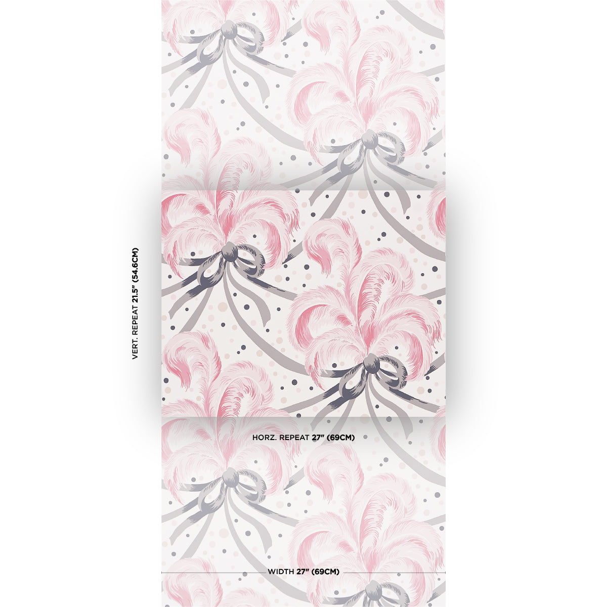 SCHUMACHER FASHION FORWARD PLUMES ET RUBANS BLUSH - 5009181