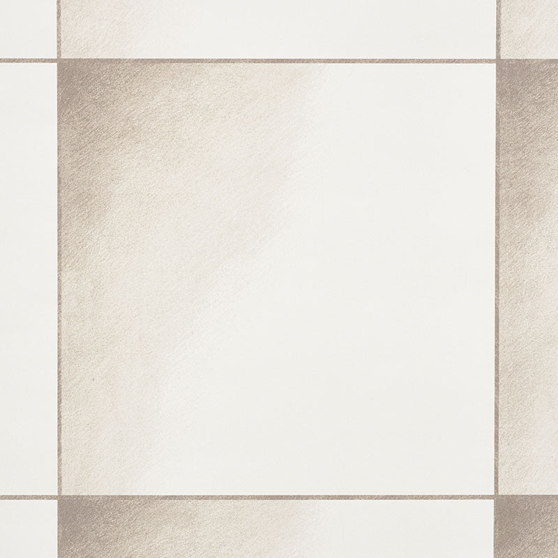Beige ceramic tile pattern: large square tiles with subtle brown gradient and visible grout lines.