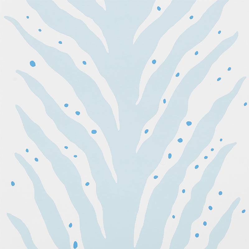 SCHUMACHER WALLCOVERING CELERIE KEMBLE CREEPING FERN SLUMBER BLUE - 5009451