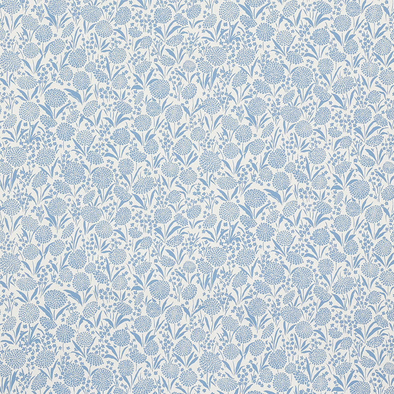 SCHUMACHER SMALL-PRINT WALLPAPERS CHRYSANTHEMUM CHAMBRAY - 5009550
