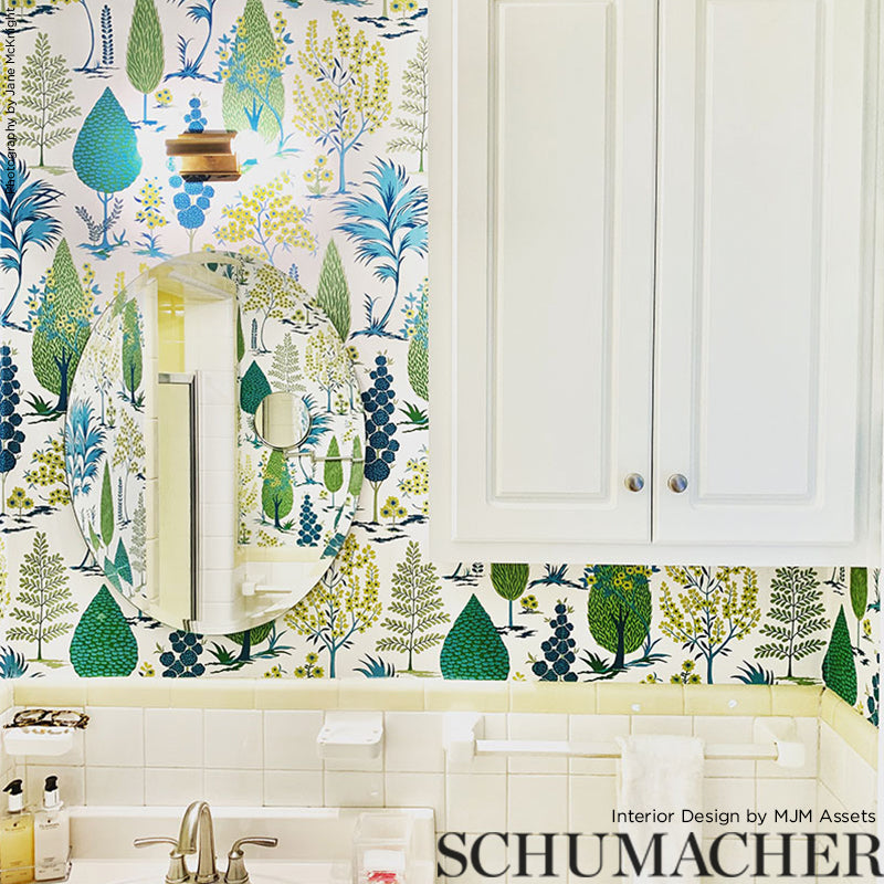SCHUMACHER WALLCOVERING PALAMPORE PANDORA PEACOCK - 5009963