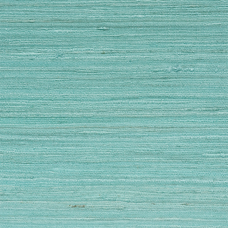 SCHUMACHER DOWN TO EARTH TEXTURED WALLCOVERING SILK STRIE AQUA - 5010273