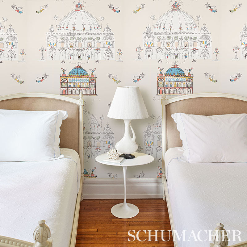 SCHUMACHER WALLCOVERING FLIGHT OF FANCY OPERA IVORY - 5012481