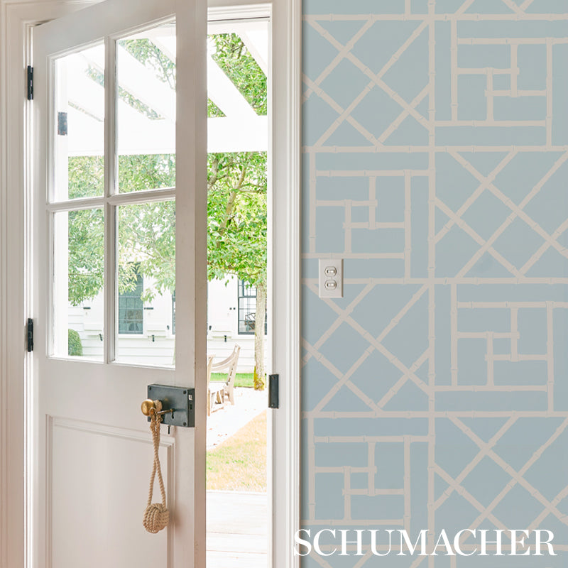 SCHUMACHER CRISTINA BUCKLEY TRELLIS SKY BLUE - 5012573