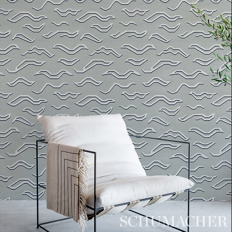 Sisal rug in mineral color with a textured weave.