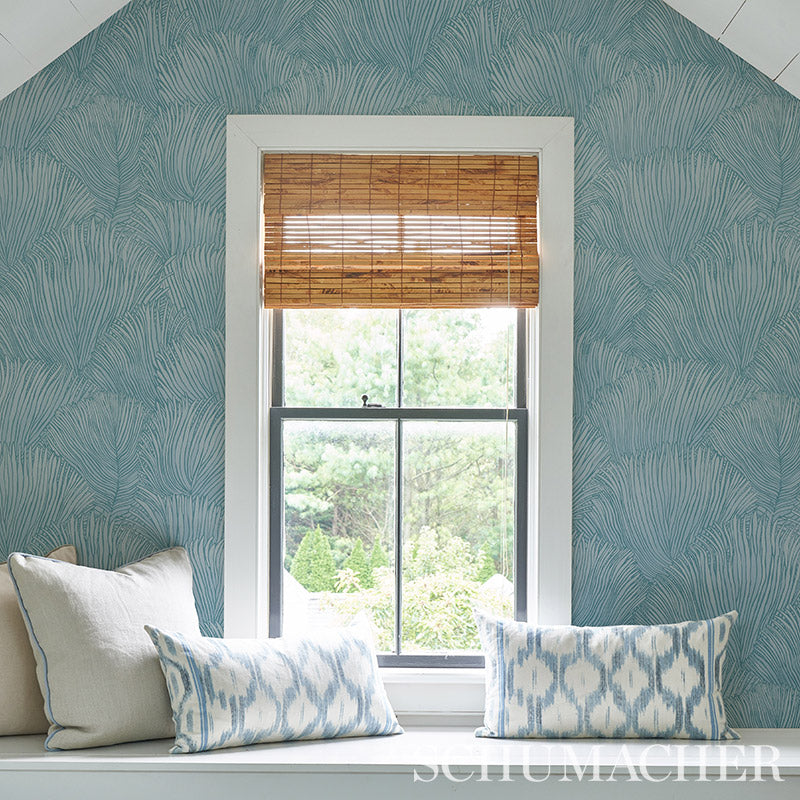 SCHUMACHER WALLCOVERING PERENNIAL FAVORITES FONDALE AQUA - 5012651