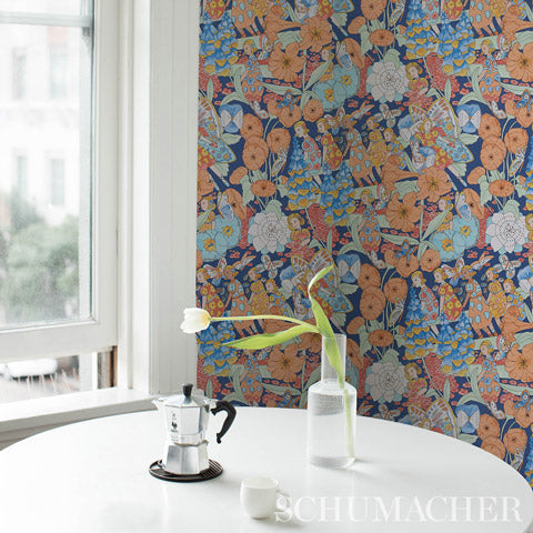 SCHUMACHER CLEMENTS RIBEIRO FAIRIE GARDEN Orange And Navy - 5013540