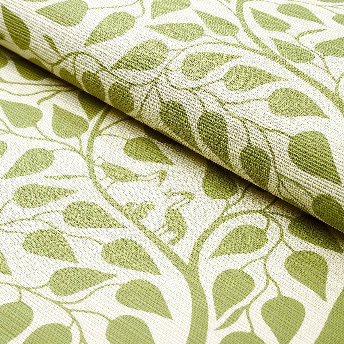 SCHUMACHER TEXTURED WALLCOVERINGS & PRINTED GRASSCLOTHS KAYON SISAL PANEL SOFT GREEN - 5013721