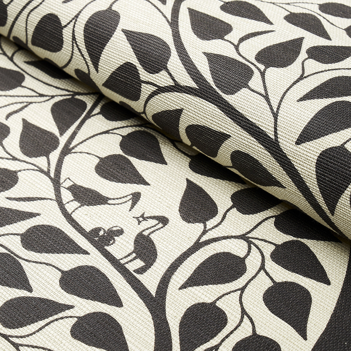 SCHUMACHER TEXTURED WALLCOVERINGS & PRINTED GRASSCLOTHS KAYON SISAL PANEL BLACK - 5013723