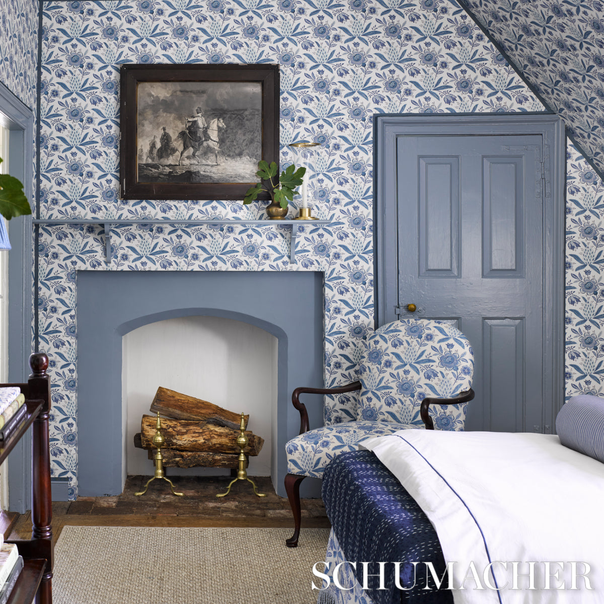 SCHUMACHER WILLIAMSBURG LAFAYETTE BOTANICAL CORNFLOWER - 5013750