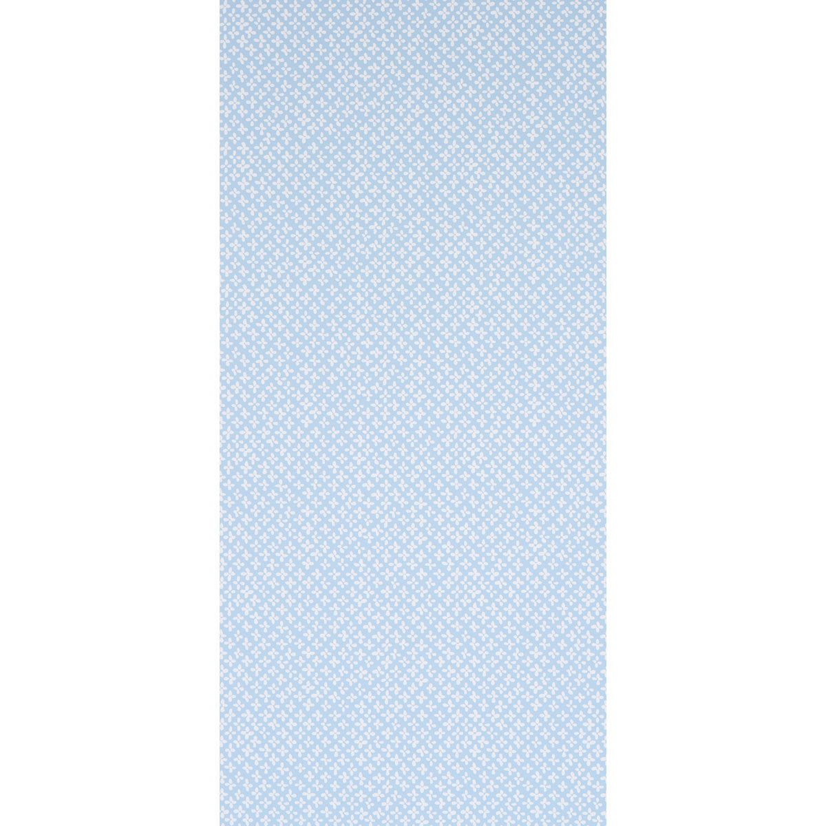 Ivory on sky fabric with a tiny floral pattern