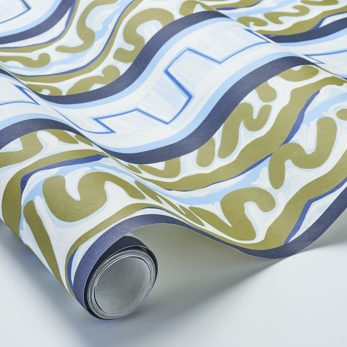 SCHUMACHER X BACKDROP NIGHT AT THE OPERA DEEP BLUE & OLIVE - 5014180