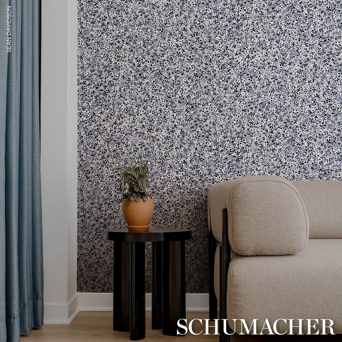 SCHUMACHER BACKDROP SUPERBLOOM DEEP BLUE - 5014201