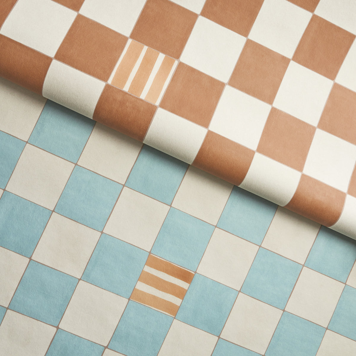 SCHUMACHER Backdrop Gambit Panel Teal , Earthy Brown - 5014260