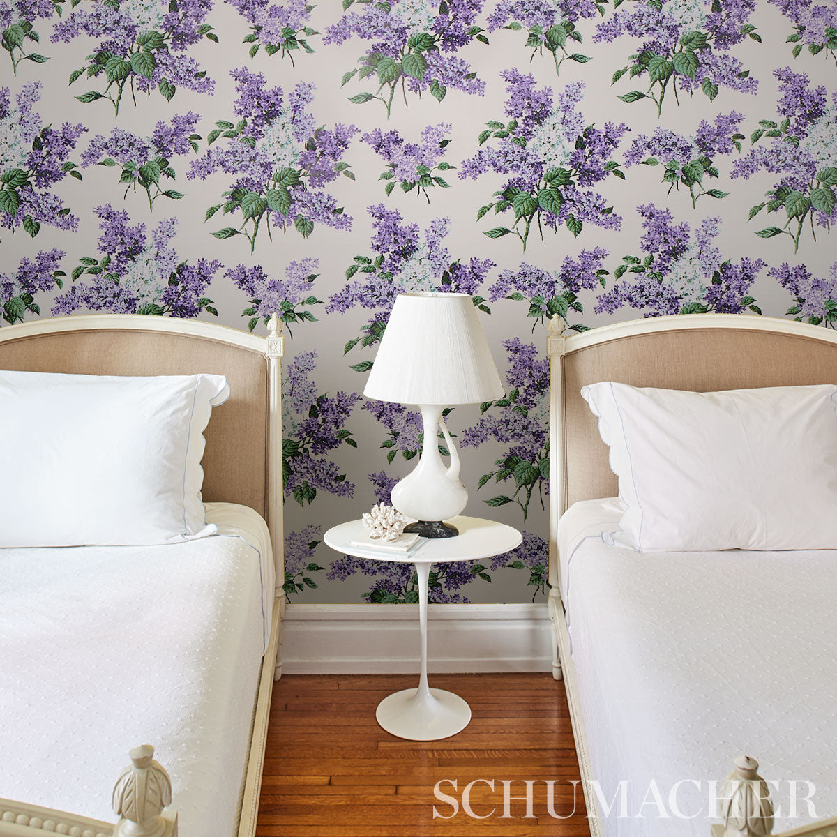 SCHUMACHER WALLCOVERING JOHNSON HARTIG PROUST'S LILACS PURPLE - 5014310