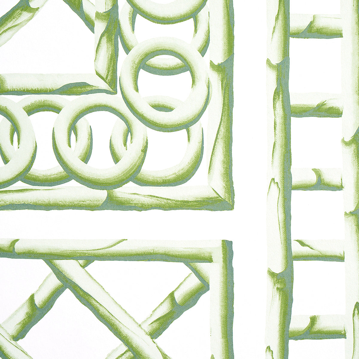 SCHUMACHER MARIE-ANNE OUDEJANS BAMBOO TRELLIS PANEL B GREEN - 5014400