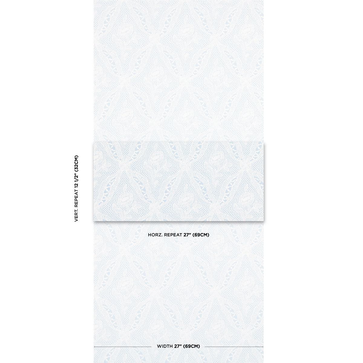 SCHUMACHER NEW OLD-FASHIONED COSETTE LACE CORNFLOWER - 5014722