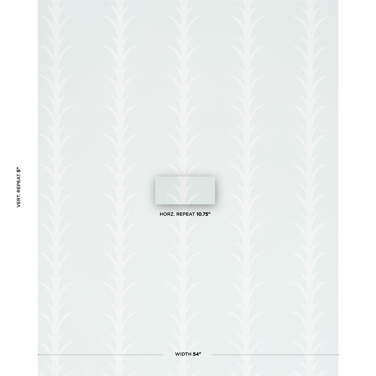 SCHUMACHER MOON RIVER ACANTHUS STRIPE IVORY ON MINERAL - 5014770