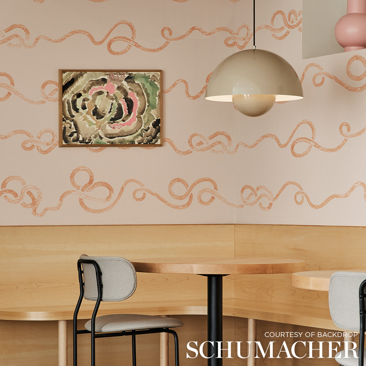 SCHUMACHER BACKDROP RHAPSODY TERRACOTTA - 5015302