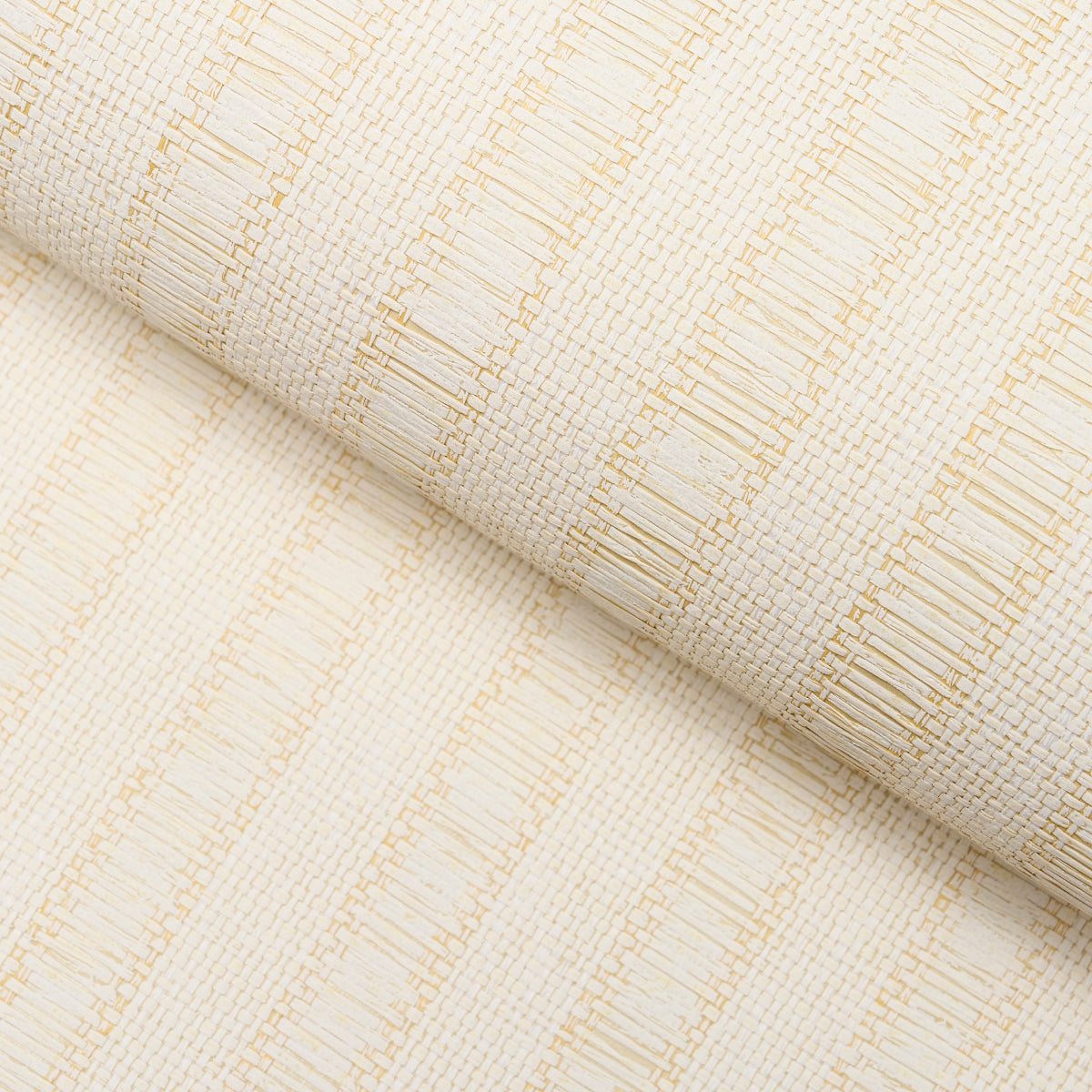 SCHUMACHER TEXTURED & WOVEN WALLCOVERINGS JUNE WOVEN TEXTURED STRIPE NATURAL - 5015550