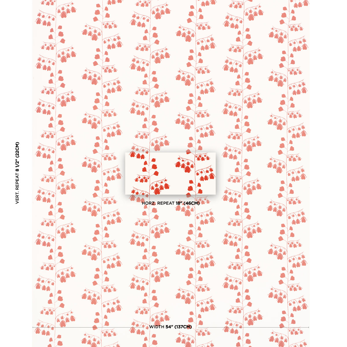 SCHUMACHER CLARE ROJAS FOR PEG NORRISS BLEEDING HEARTS RED - 5015861