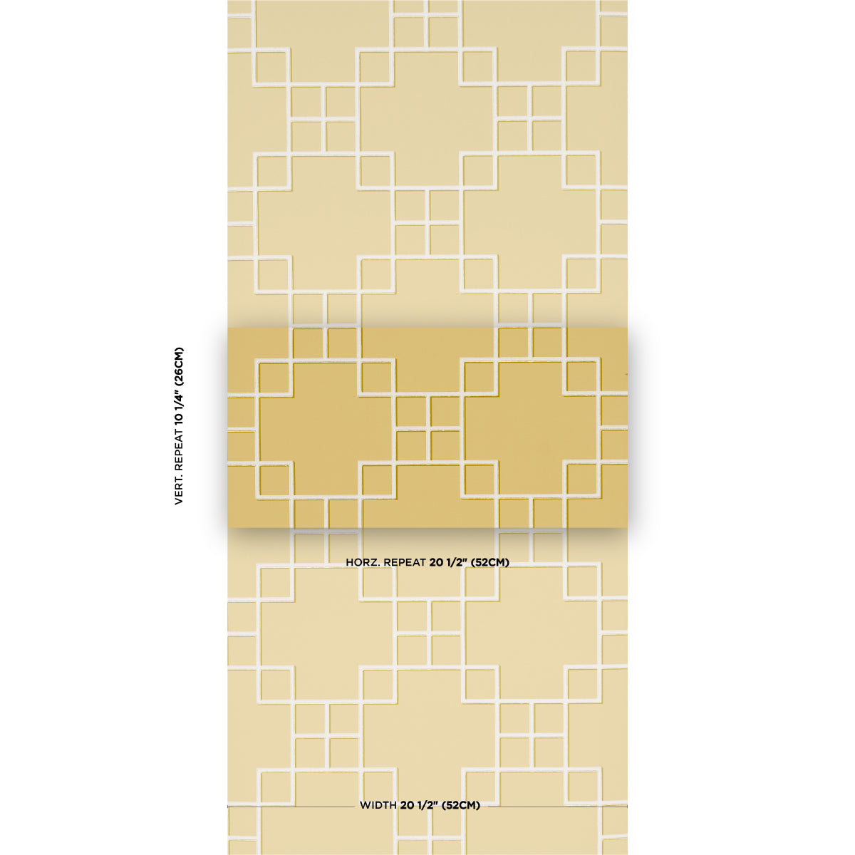 SCHUMACHER A LOVE AFFAIR GEORGETTE TRELLIS BUTTERCUP - 5016500