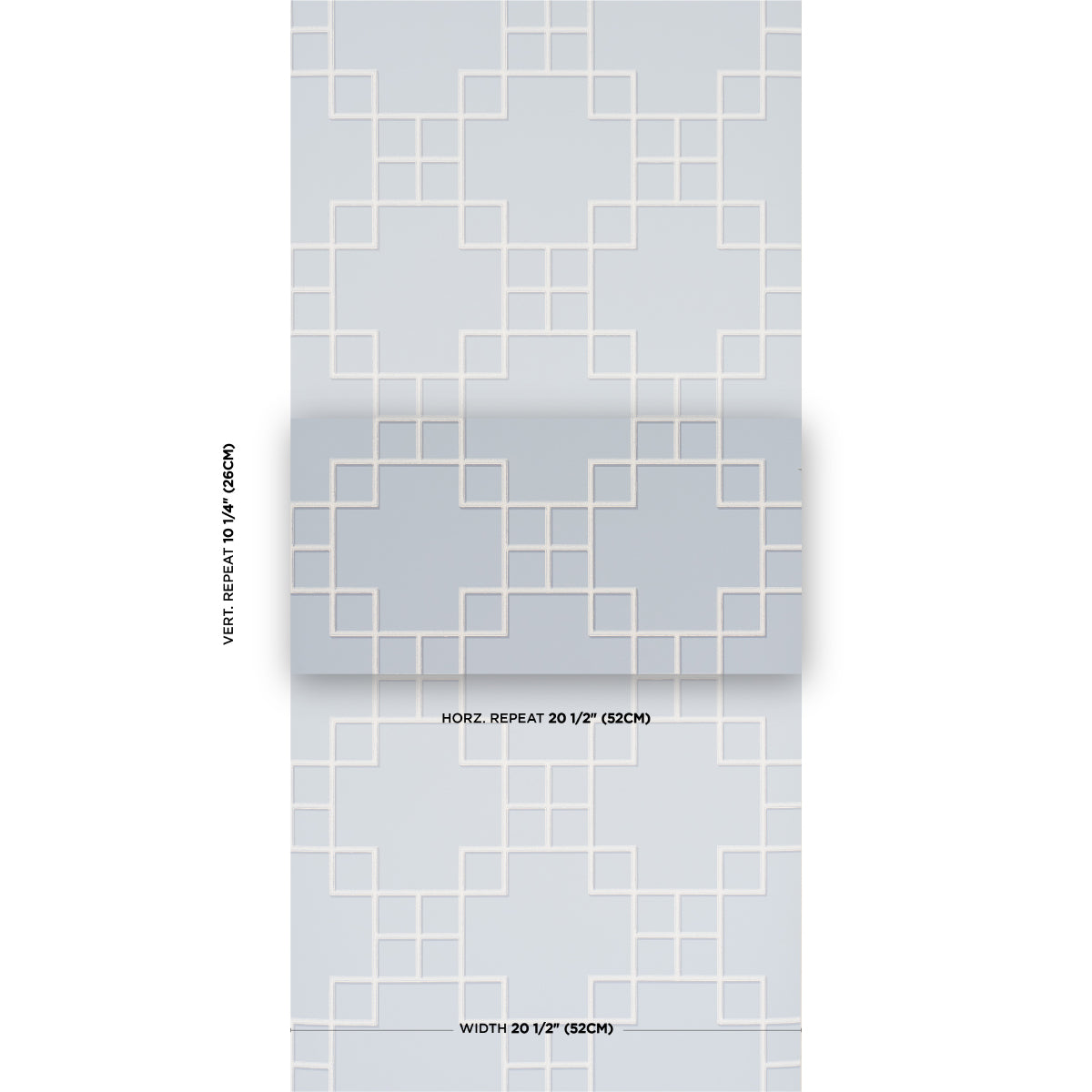 SCHUMACHER A LOVE AFFAIR GEORGETTE TRELLIS LIGHT BLUE - 5016501