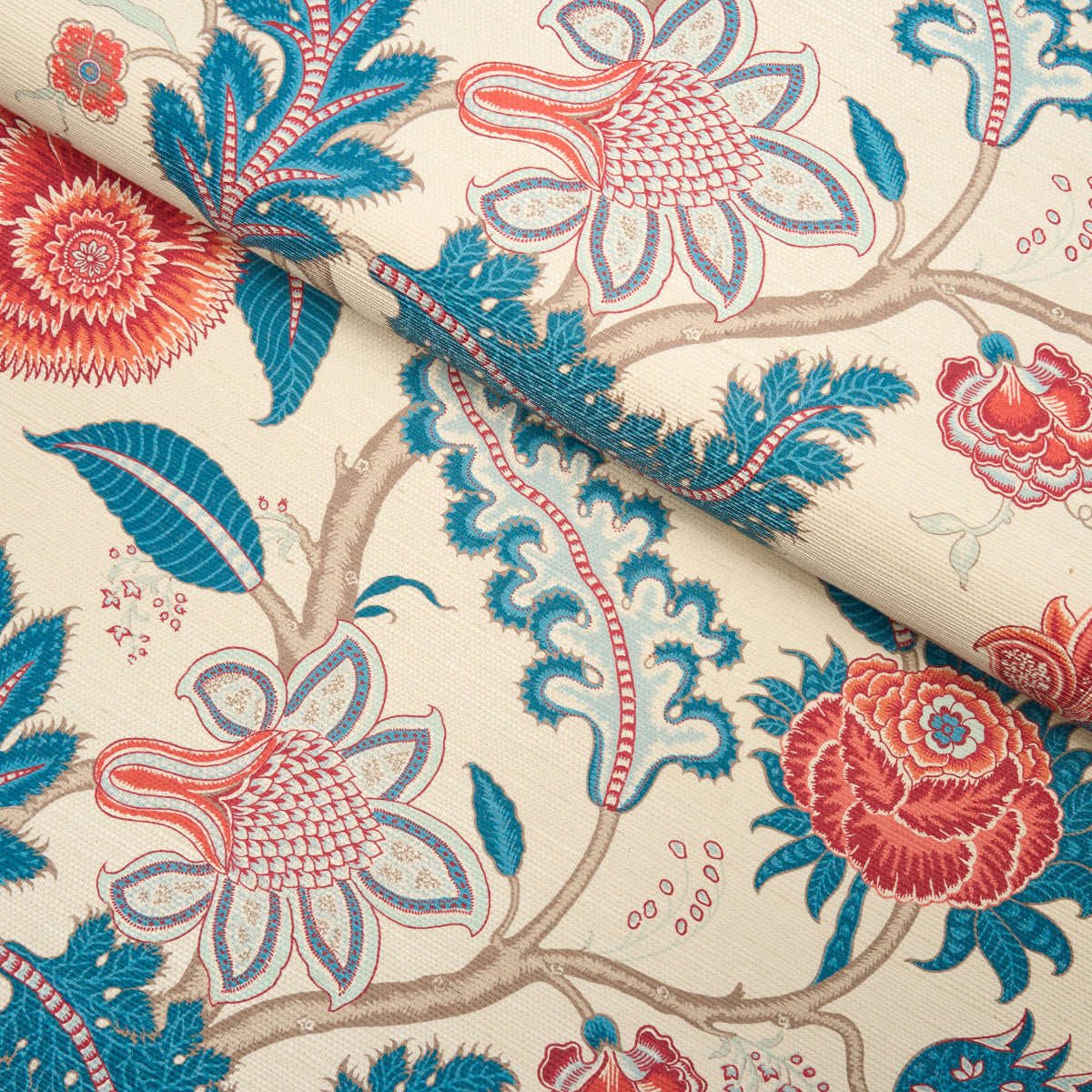 SCHUMACHER PERENNIAL FAVORITES SINHALA SISAL ROUGE , INDIGO - 5016691