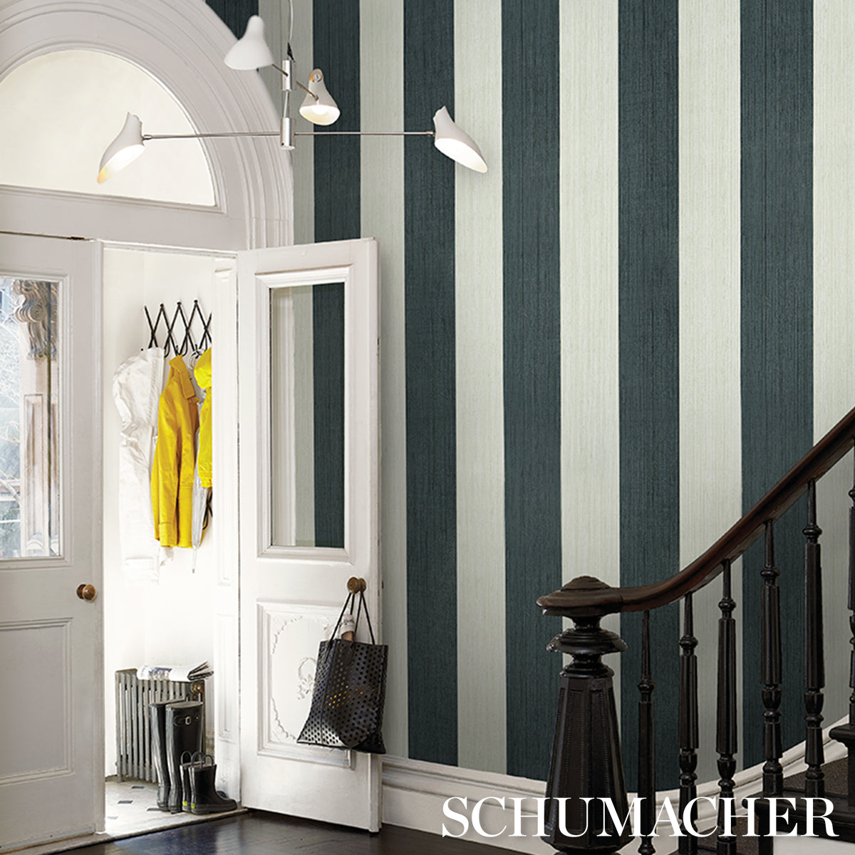 SCHUMACHER BACKDROP BACKDROP PAINTER'S STRIPE ROCOCO - 5016901