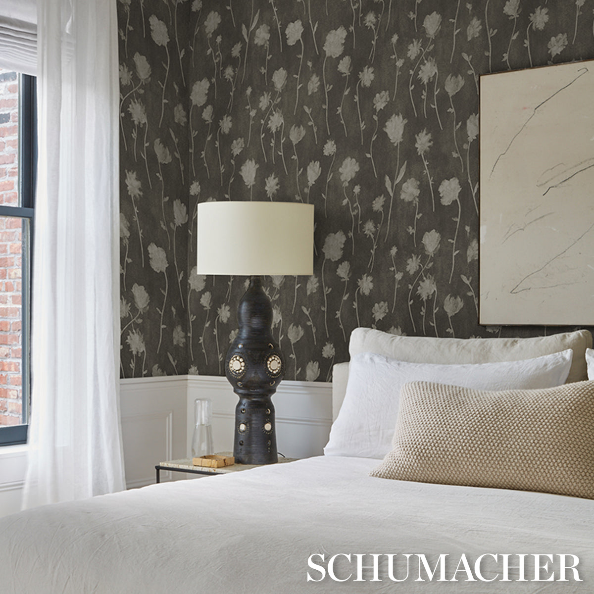 SCHUMACHER BACKDROP BEFORE MIDNIGHT CHARCOAL - 5017360