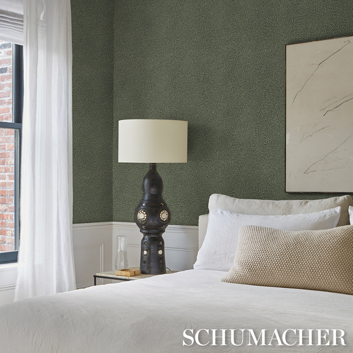 SCHUMACHER SCHUMACHER UTILITY SNAKESKIN VINYL SAGE - 5017503