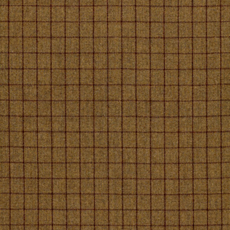 SCHUMACHER Collection Name TBA - 50320 SAVILLE FLANNEL CHECK PATTERN WOVENS PATTERN WOVENS KHAKI - 50322
