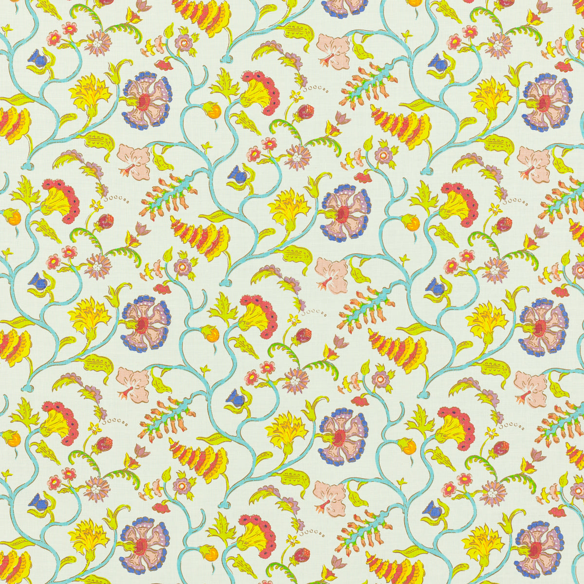 SCHUMACHER RAOUL TEXTILES PONDICHERRY BY RAOUL PRINTS PRINTS LAKE - 505V80