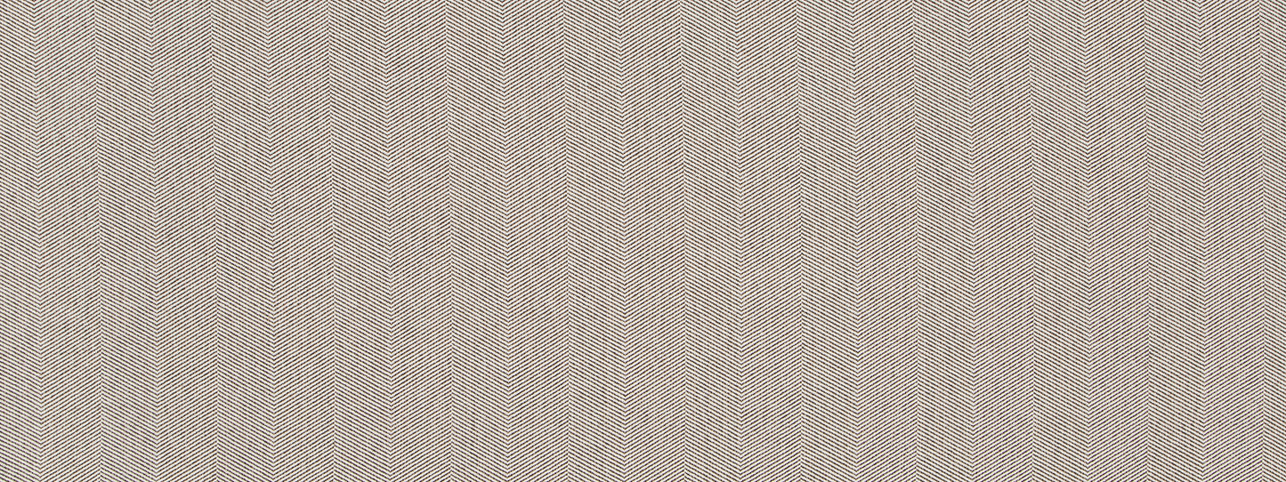 Chocolate herringbone upholstery fabric with a chevron pattern and brown accents; woven textile.