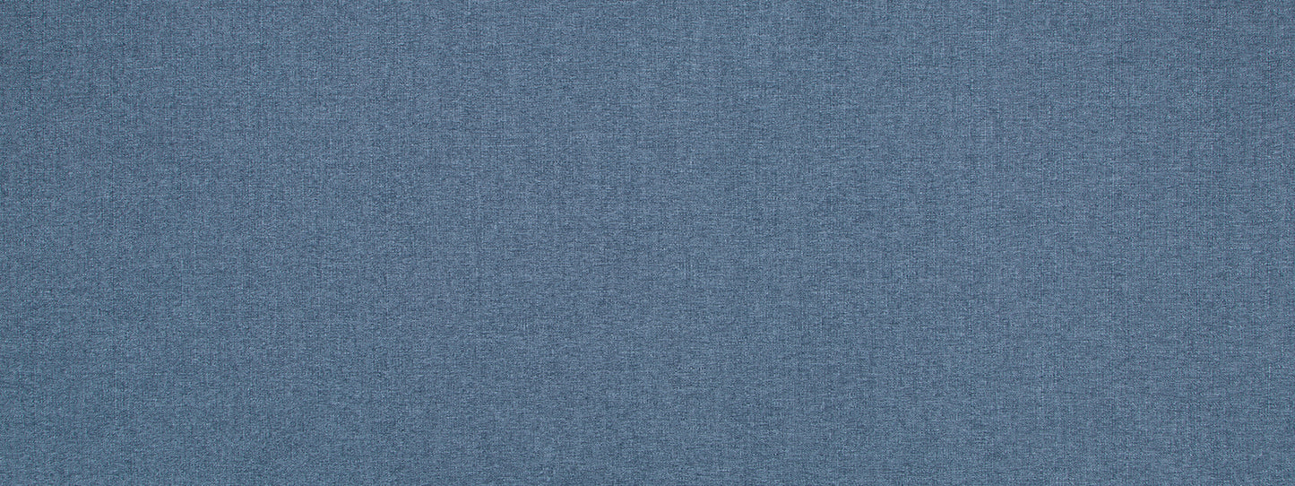 Blue chambray woven fabric texture.