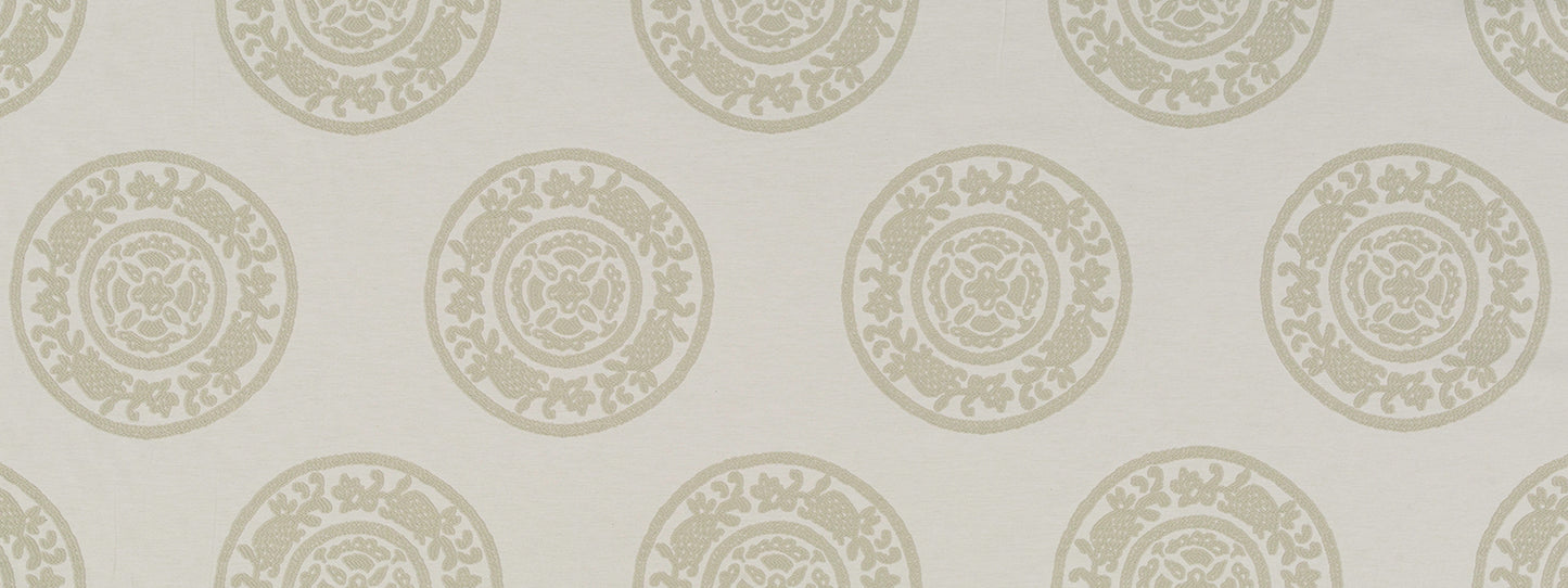 Robert Allen Folk Emblem | Oyster Upholstery - 509816