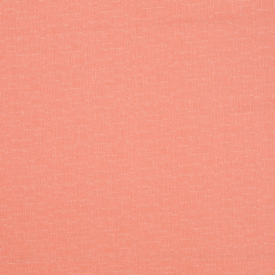 Coral peach fabric swatch with subtle linen-like woven texture.